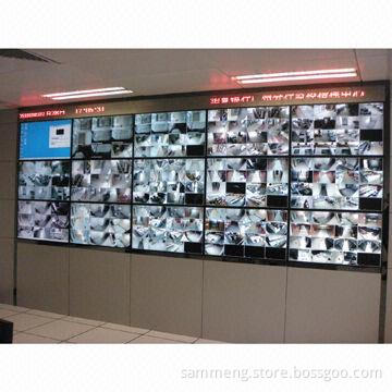 55-inch 4 x 4 CCTV High-brightness 700cd/m² TV LCD Display Video Wall, DVI HDMI® BNC VGA